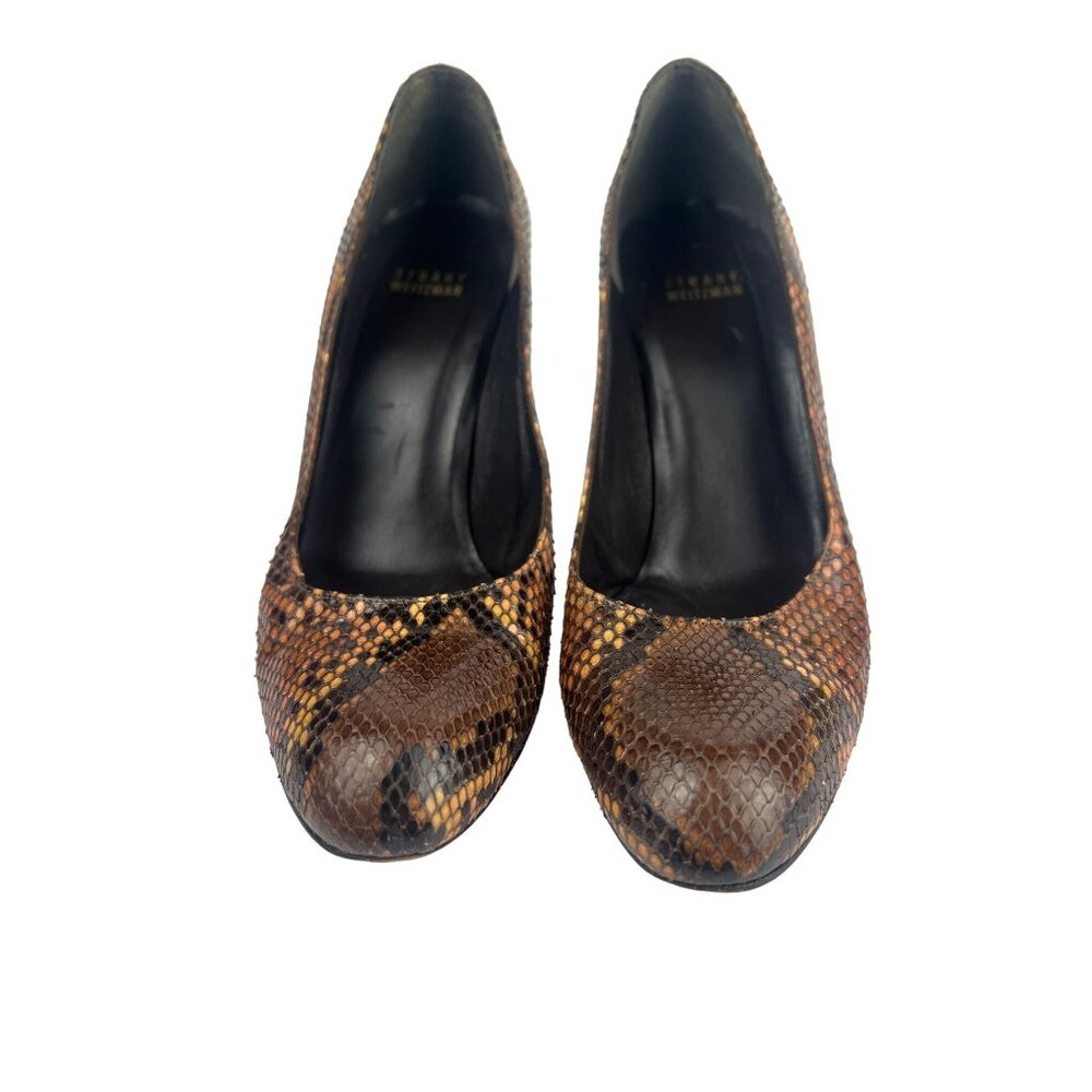 Stuart Weitzman Python Heels Size 9 - image 2